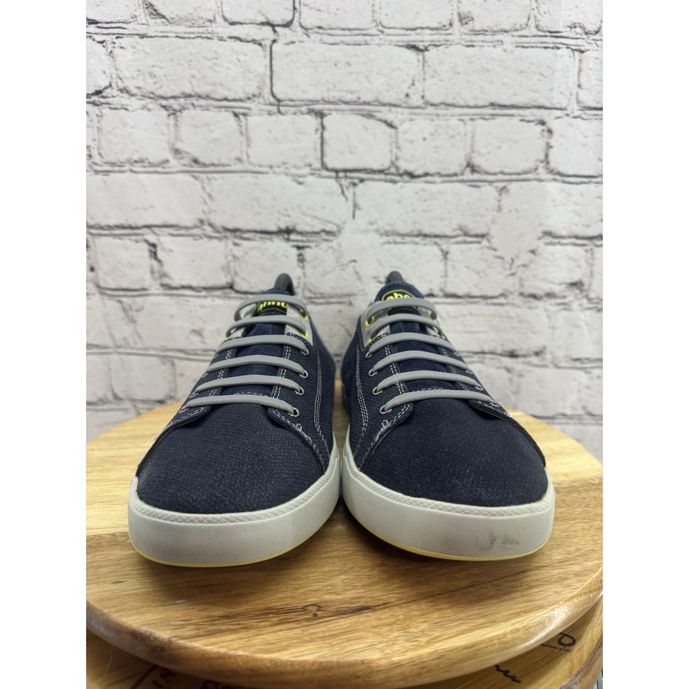 Ahnu Stockton Blue Leather Casual Comfort Low No Tie Sneakers Men's Size 10 - Picture 2 of 11